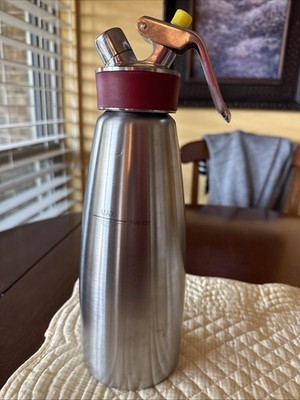 iSi Cream/Food Whipper for All Hot and Cold Application Red 1 Liter Bottle Only!