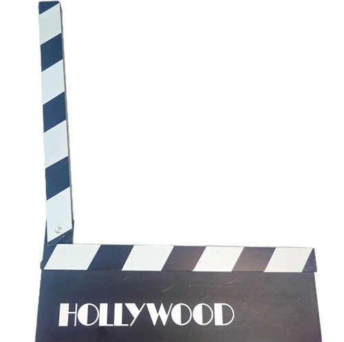 Lavagna insegna film cartello clapper clap board regista Hollywood 11,5" x 11" - Foto 2 di 9