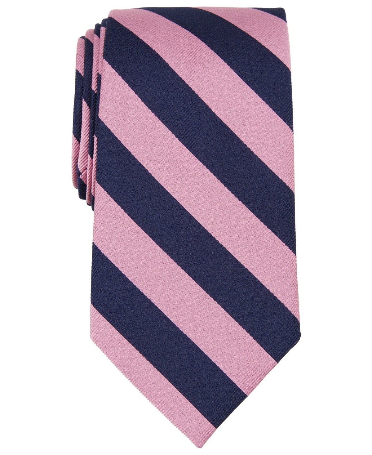 B by Brooks Brothers Mens Dorian Stripe Pink Necktie OS 3890₽