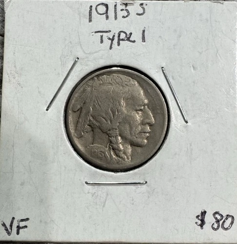 1913-S type 1 buffalo nickel