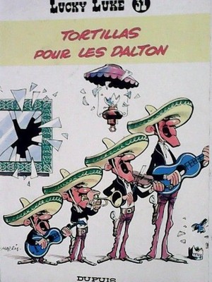 Lucky Luke, Tome 31 : Tortillas pour les Dalton : Tes héros vus à la TV , Morris
