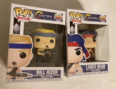 2 Contra Funko Pop Figures Lance Bean Bill Rizer Konami