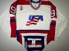 Team USA Mike Modano CCM 1991 Canada Cup Sz. 52 Authentic Hockey Jersey