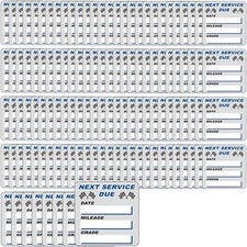 120PCS Car Oil Change Sticker, 2 x 2 Static Cling Next Service Due Oil Change Re
