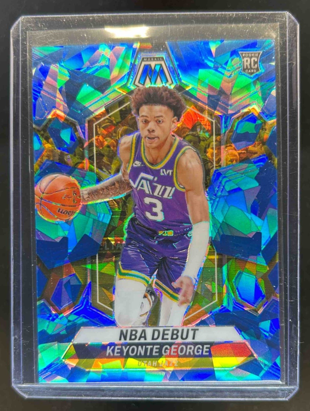 2023-24 Mosaic Keyonte George RC Ice Rookie NBA Debut #86/125 Jazz