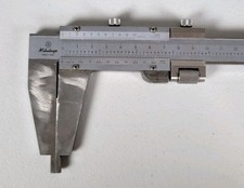 Pinza Vernier vintage de acero inoxidable Mitutoyo de 12" interior fuera de Japón