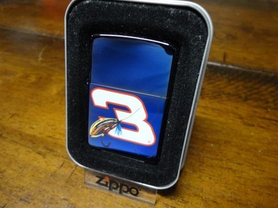 DALE EARNHARDT #3 LURE FISHING NASCAR ZIPPO LIGHTER MINT IN BOX