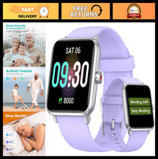Waterproof Fitness Tracker Watch - Senior-Friendly Pedometer, Step Counter, Slee