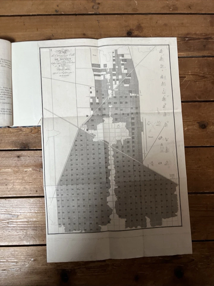 Livre Ancien Atlas Historique Mexique 1823 Gravures Los Angeles Bulloch - Photo 2/4