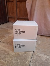 2 Lamps Of White Muuto Ambit Pendant Lamp Dimaeter 25cm, Taf Studio, Check Desc