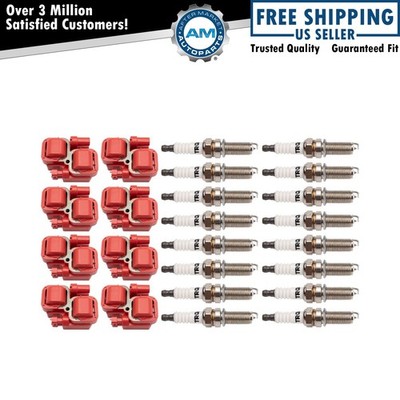 TRQ Performance Ignition Coils Spark Plugs Fits 2003-2006 Mercedes-Benz CL55 AMG