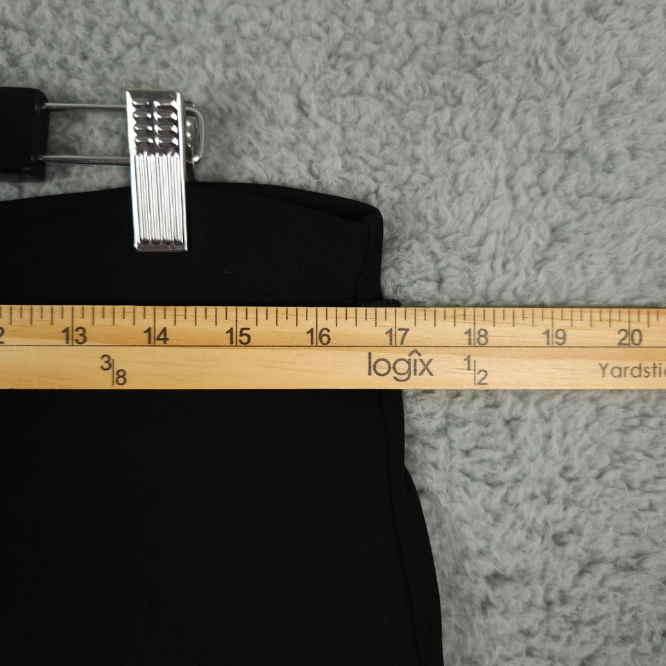 Lauren Ralph Lauren Pants Women Small Black Slinky Knit Wide Leg Pull On Stretch - Image 4 of 4