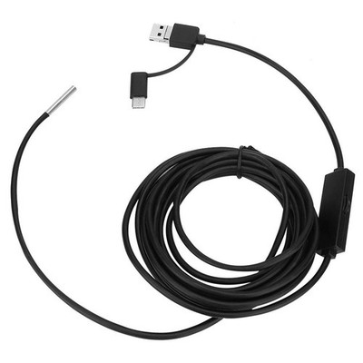 3.5m Waterproof Endoscope 3 in 1 with 1280x720 Camera and 3.9mm Lens