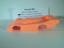 HO scale Slot Car Custom Resin body only Porsche 962 in Neon Orange