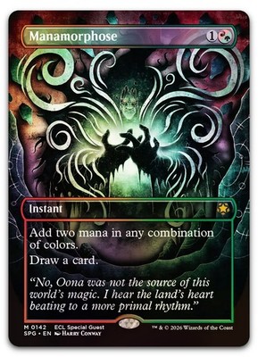 Manamorphose (Borderless) #142 (Foil) (NM) Special Guests SPG Magic MTG