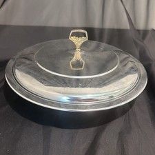 KROMEX SERVING DISH for Pie Plate, includes Lid Made In USA