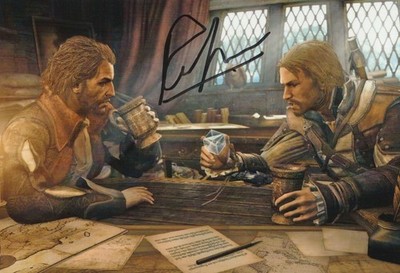 Ralph Ineson handsigniertes 6x4 Zoll Assassin's Creed IV schwarze Flagge Foto