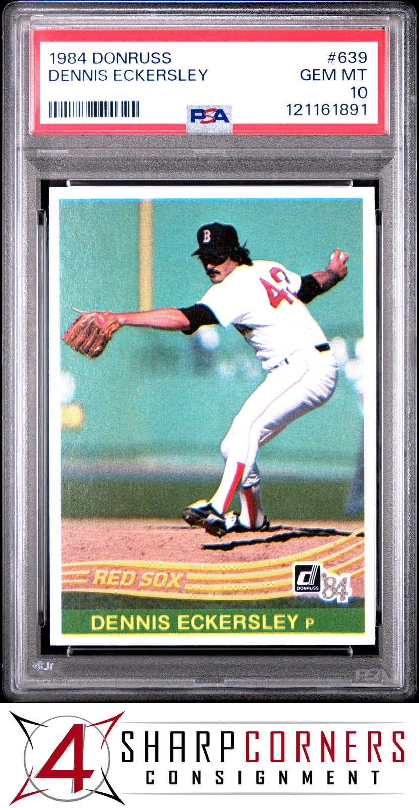 1984 DONRUSS #639 DENNIS ECKERSLEY RED SOX HOF PSA 10