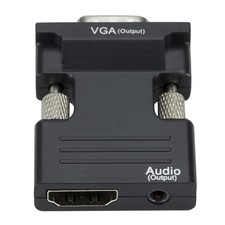 HDMI to VGA Adapter with Audio Female HDMI to Male VGA Converter Laptop PC To TV