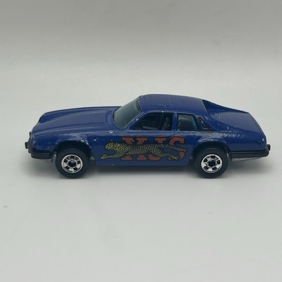 Vintage 1977 Hot Wheels Mattel Jaguar XJS Blue Die Cast Euro Car