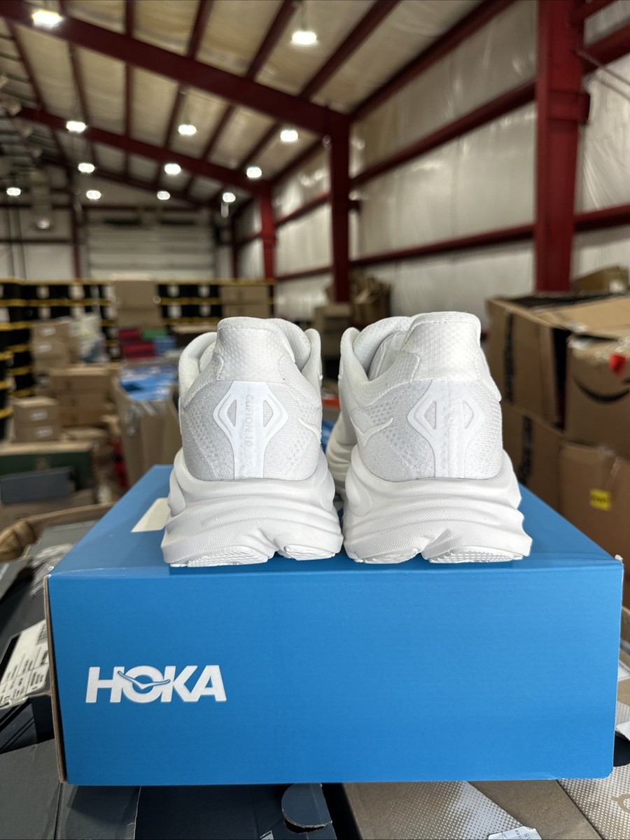 Size 9 - Hoka One One Clifton 10 Triple White W for sale