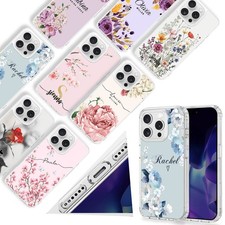 Drop-Proof Custom Hard PC Case Flower Magnetic Cover For iPhone 17e 16 15 14 Pro