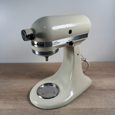 VTG KitchenAid Hobart Model K45SS Stand Mixer Only Cream TESTED No Attachments