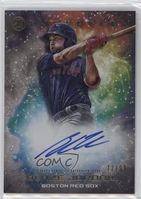2022 Bowman Inception Primordial Prospects 72/99 Blaze Jordan #PPA-BJ Auto uk2