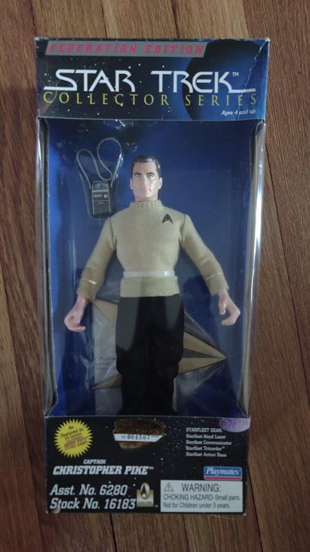 Playmates Toys Star Trek Captain Christopher Pike 9" Action Figure