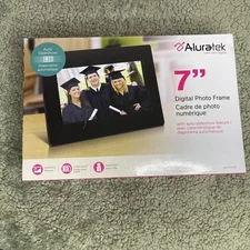 Aluratek ADPF07SF 7-inch Digital Frame Black Brand New Sealed