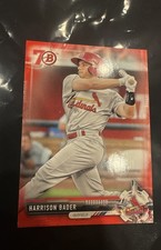 2017 Bowman - Prospects Harrison Bader #BP143 Red 70th Anniversary (RC)