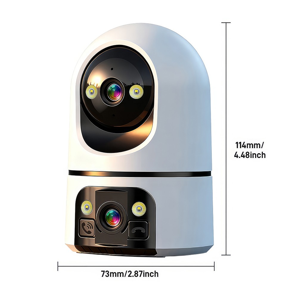 10MP Dual Lens Wireless Security Camera System Home 2.4G Wifi Night Vision Cam