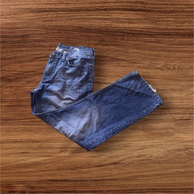 Marc Anthony Jeans Mens 36x30 Blue Slim Fit Bootcut Dark Wash Cowboy Western