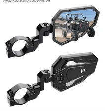 New, 1.75”-2” KEMIMOTO Aluminum UTV Side View Mirrors Roll Bar Polaris. Can-am