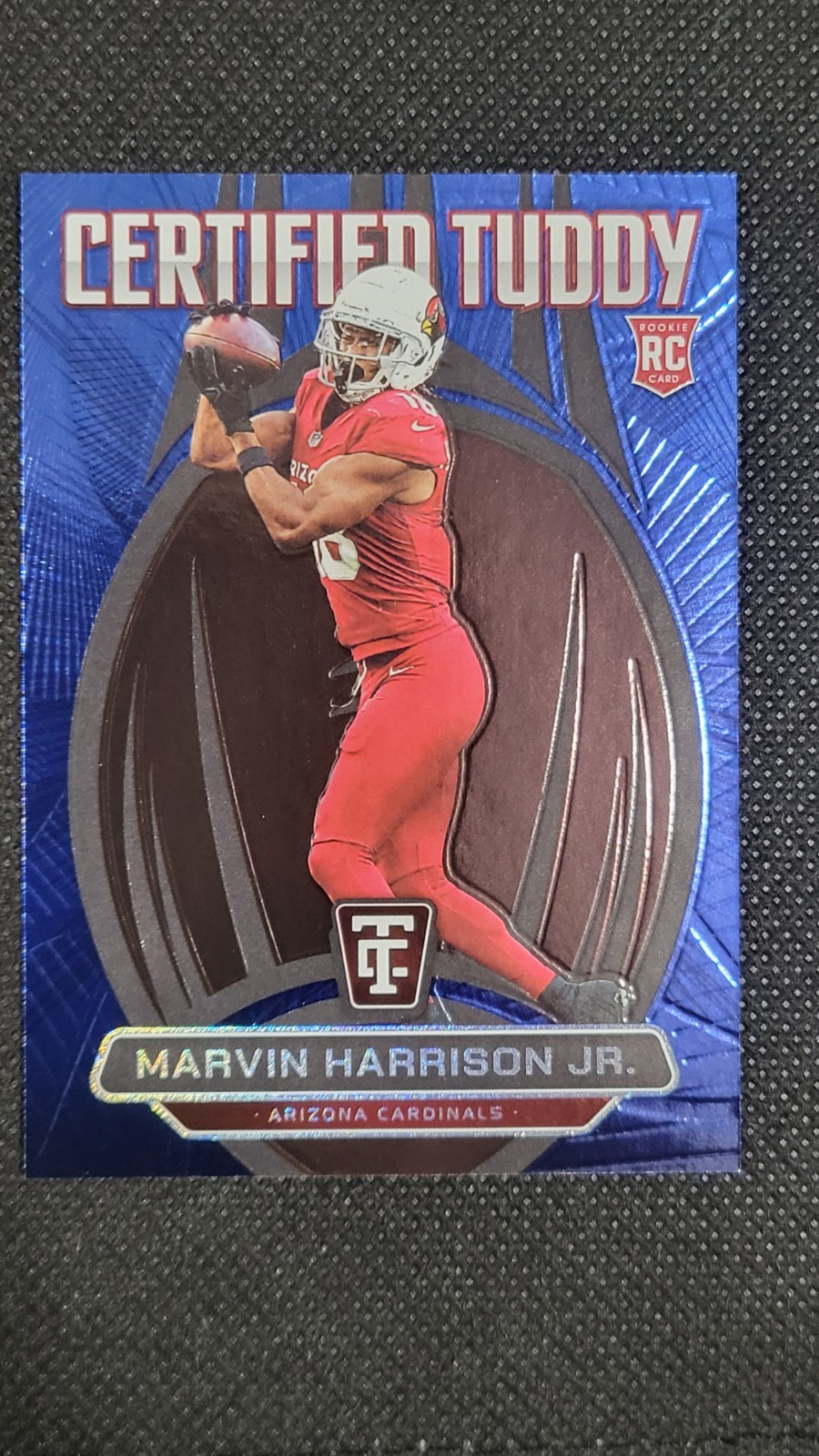 Marvin Harrison Jr. Panini Totally Certified Certified Tuddy #1 Mirror Blue