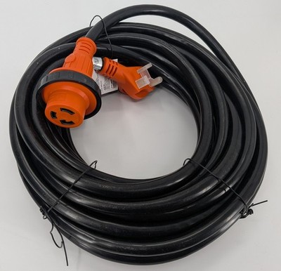 30 Amp Generator Power Kit-50ft Extension Cord (L14-30) & Weatherproof Inlet Box