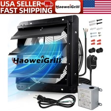 Wall Mounted Shutter Exhaust Fan with Speed Controller , Adjustable Thermostat