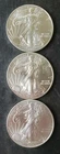 2014, 2015, and 2016 $1 American Silver Eagle Dollars