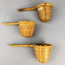 Vintage Bamboo Tea Strainer Infuser Baskets 3...