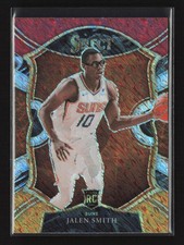 2020-21 Panini Select Red White Orange Shimmer Prizm Jalen Smith RC #70 Phoenix