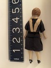 ANTIQUE GERMAN porcelain Doll house MAID and small metal framed picture — photo 2