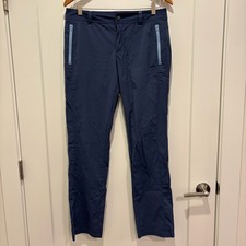 Prana Women's Size 8 Blue Nylon Stretch Zip Pocket Outdoor Hiking Pants