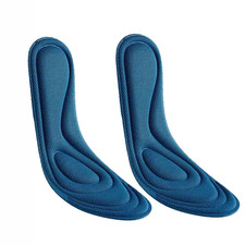 4Pcs Memory Foam Orthopedic Insoles for Shoes Men Women Nano Antibacterial Deod