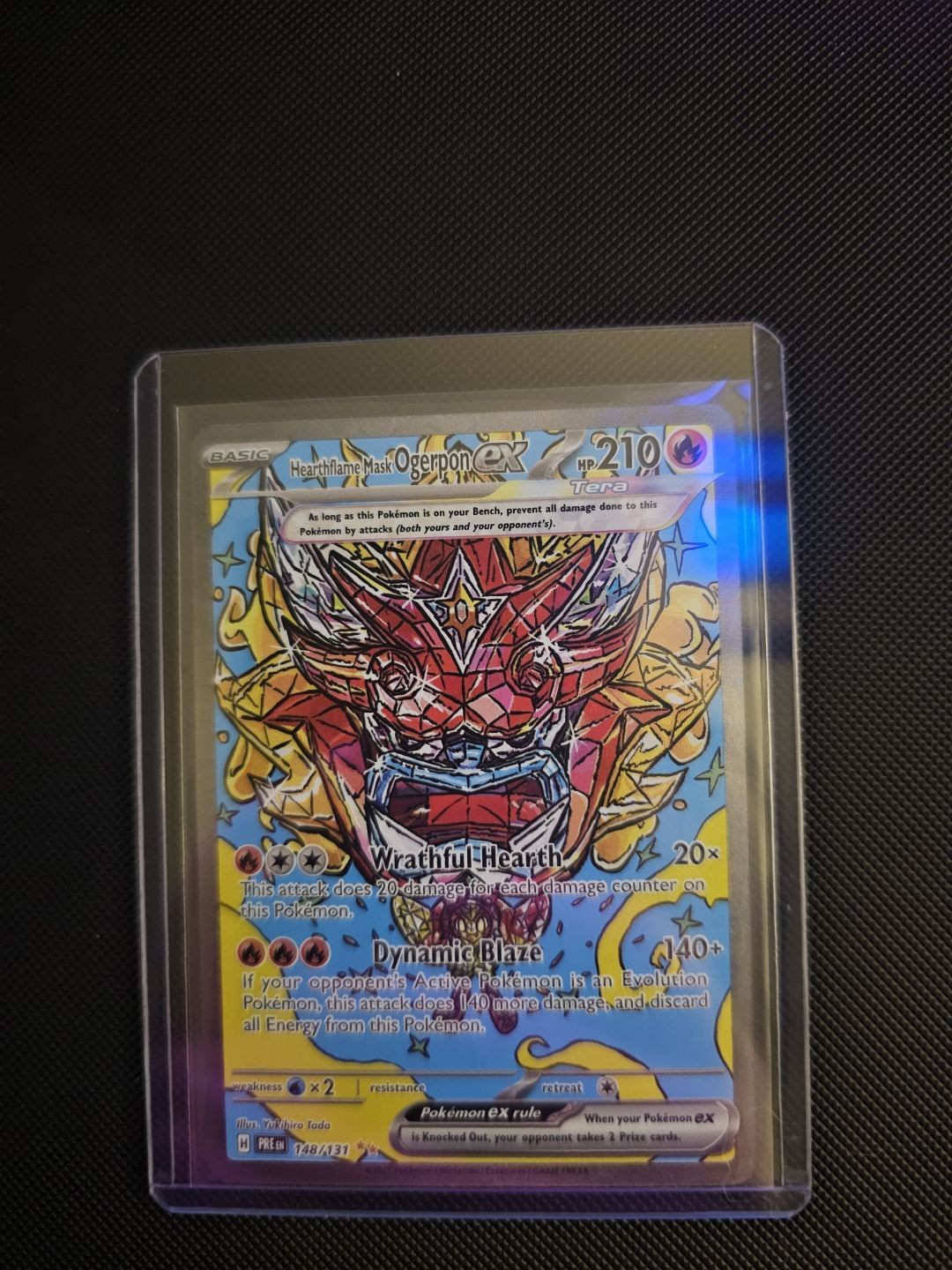 Hearthflame Mask Ogerpon ex 148/131 Sv: Prismatic Evolutions Holo