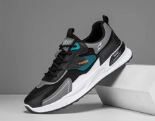 Trendige Sneaker Schwarz / Weiß Größe 43 - Unisex