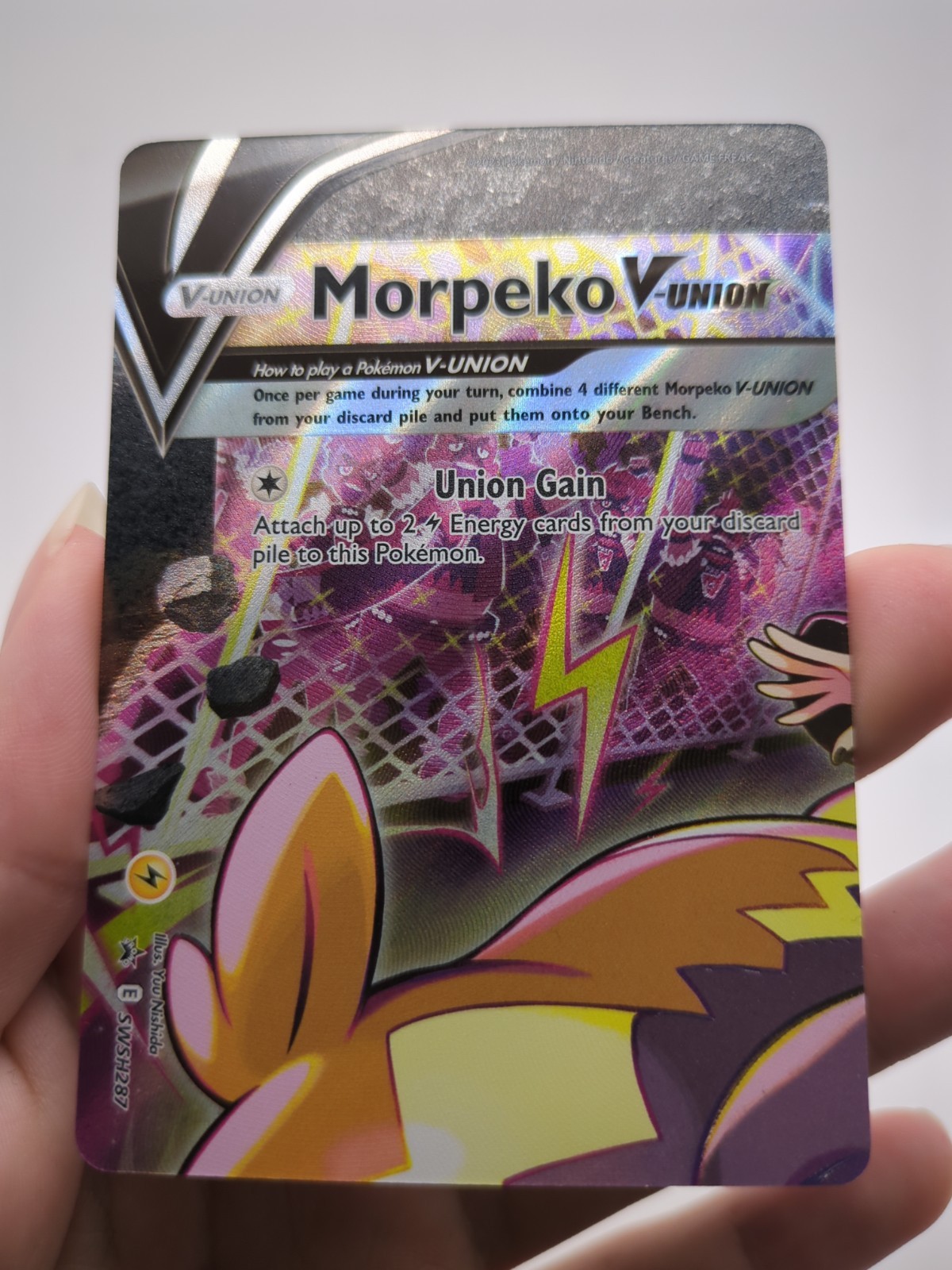 Morpeko V-Union SWSH287/288/289/290 Black Star Promo COMPLETE SET Pokémon TCG