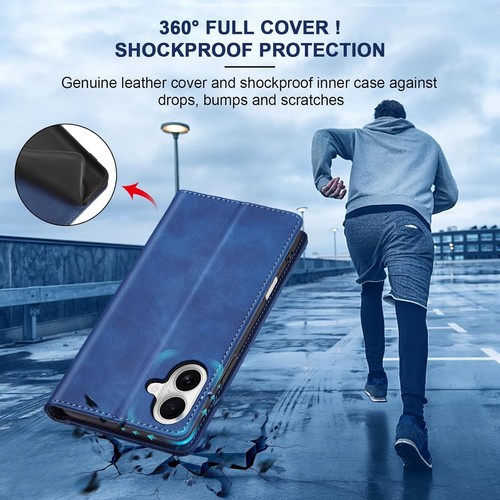 Jasonyu Cover for iPhone 16 Flip PU Leather Case, Book Wallet Cover - Picture 6 of 8