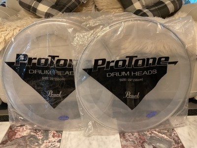 2x Pearl Pro Tone Drum Head 22  56cm unbenutzt
