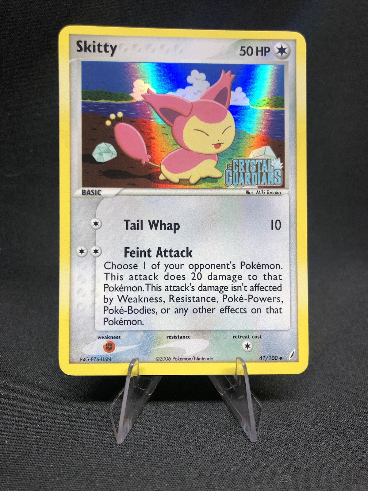 Skitty 41/100 Pokémon Crystal Guardians Stamped Reverse Holo NM