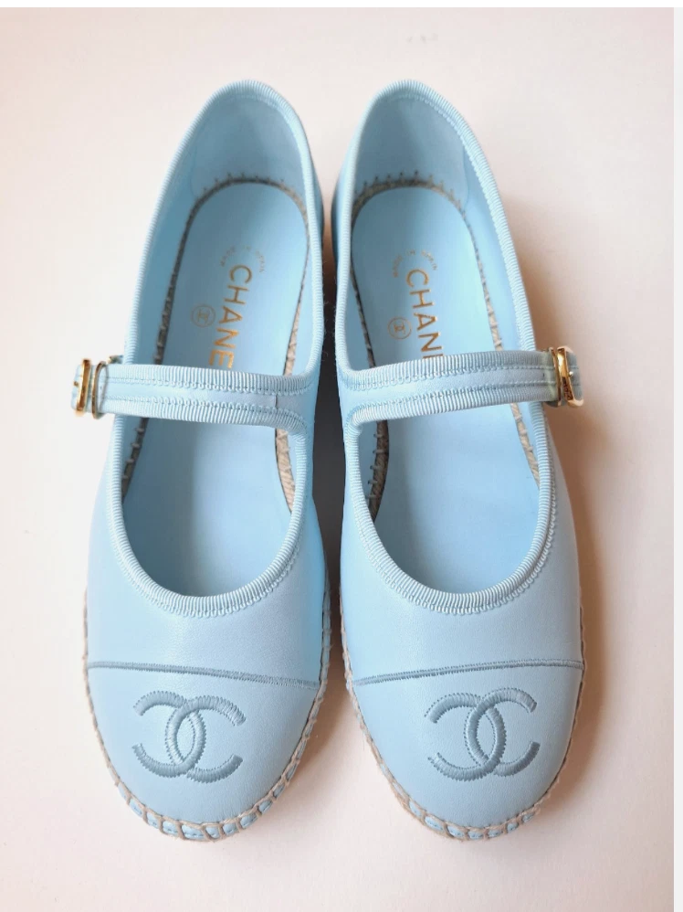CHANEL Mary Jane Flats for Women with Upper Leather for sale | eBay